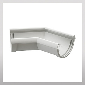 Угловой элемент желоба 135гр, пломбир