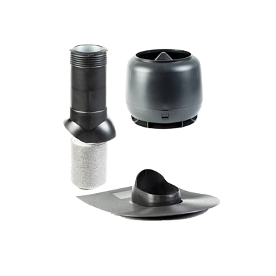 Комплект для битумной кровли H-500, утепленный, графитовый