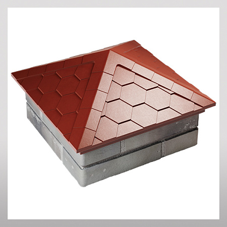 Колпак 390х390, красный