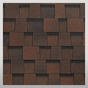 Ламинированная черепица DRAGON STANDARD, темно-коричневый