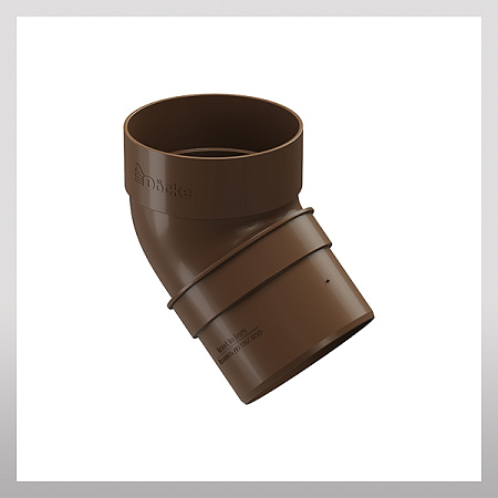 Колено 45гр, светло-коричневый