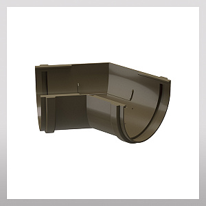 Угловой элемент желоба 135гр, каштан