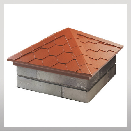 Колпак 390х390, терракотовый