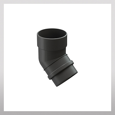 Колено 45гр, графит