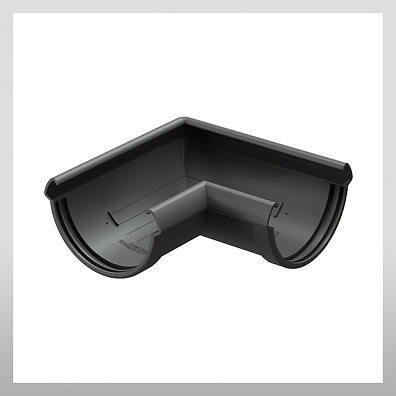 Угловой элемент желоба 90гр, графит