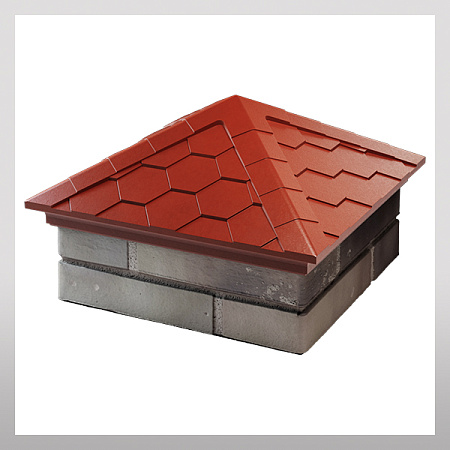 Колпак 390х390, красный