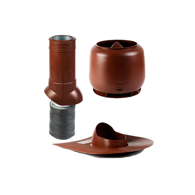 Комплект для битумной кровли H-500, утепленный, красный