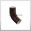 Колено 100мм гнутое, коричневый
