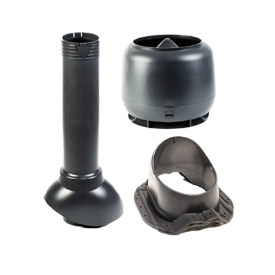 Комплект для кровли из профиля 35, неутепленный, графитовый