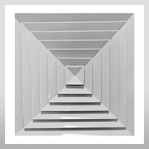 Квадратный потолочный диффузор