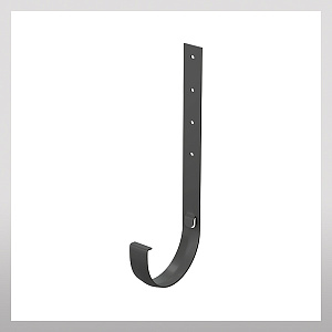 Кронштейн желоба металлический 300мм, графит