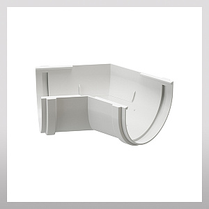 Угловой элемент желоба 135гр, пломбир