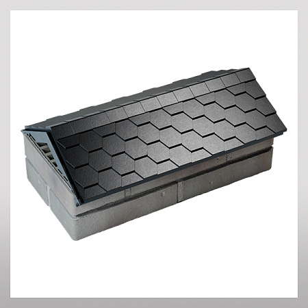 Парапет с посадкой на 1 кирпич, черный