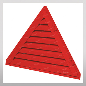 Вентиляционная решетка Snegos накладная треугольная с открыванием