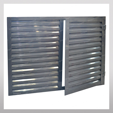 Вентиляционная решетка Snegos накладная с перемычкой и открыванием в одну сторону