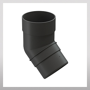 Колено 45гр, графит