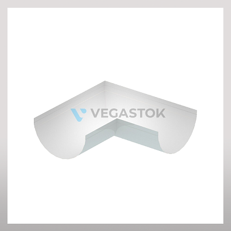 Желоб угловой 90гр 125мм, белый