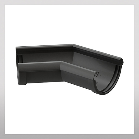 Угловой элемент желоба 135гр, графит