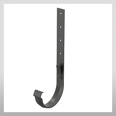 Кронштейн желоба металлический 300мм, графит