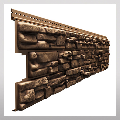 Виниловый сайдинг Docke LUX ROCKY кедровый орех