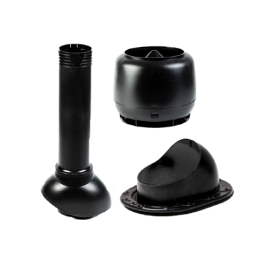 Комплект для фальцевой кровли, неутепленный, черный