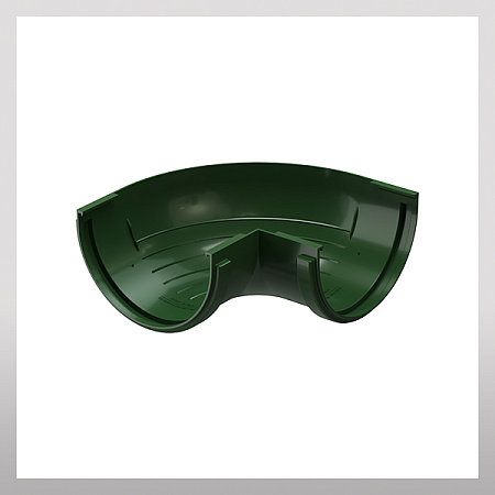 Угловой элемент желоба внешний 90гр, зеленый