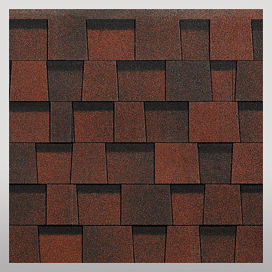 Ламинированная черепица DRAGON STANDARD, красный