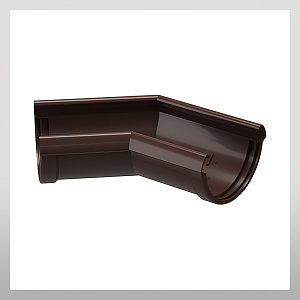 Угловой элемент желоба 135гр, шоколад
